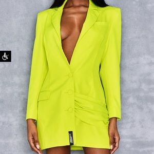Lime Blazer dress